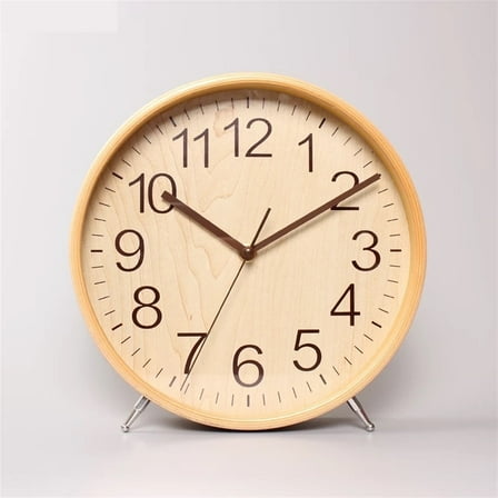Large Pendulum Clock Creative Minimalist Ornaments Table Clock Desktop Living Room Simple Solid Wood Clock Modern
