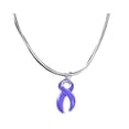 thumbnail image 1 of Large Periwinkle Ribbon Necklaces, 1 of 2