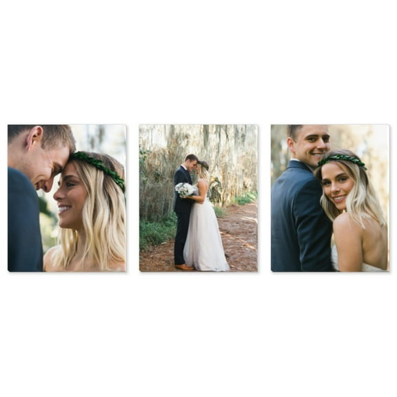 Large Personalized Photo Canvas Trio Set