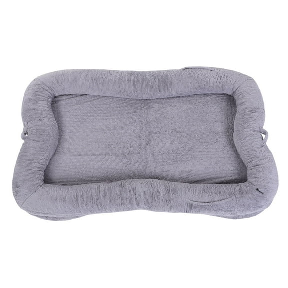 Large Pet Bed Human Dog Bed Washable Large Size Non Slip Bottom Comfortable Plush Size Dog Bed With Blanket And Pocket For Home