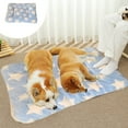 thumbnail image 1 of Large Pet Bed Orthopedic Foam Mattress for Dogs and Cats, Extra Warm Crate Pad with Non SAdult Bottom, Comfortable Anxiety Relief Pet Mat, Machine Washable Bed for Large Breed Pets （Blue L）, 1 of 6