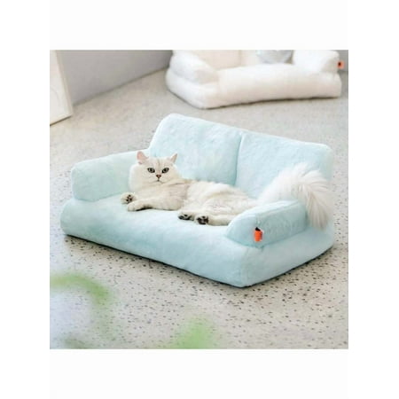 Large Pet Couch Bed, Washable Cat Beds For Medium Small Dogs & Cats Up To 25 Lbs, Dog Beds With Non-Slip Bottom, Fluffy Cat Couch