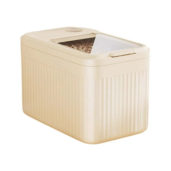 Large Pet Food Storage Container Airtight for 20lb Bag - High Capacity Dog Cat Bird Food Holder with Measuring Scoop & Seal Lock Lid, Keep Kibble Fresh