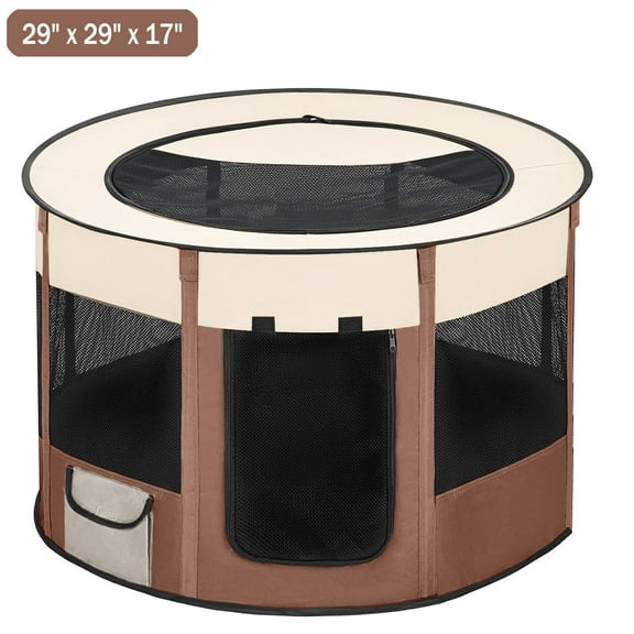 Large Pet Playpen Cat Playpen Dog Playpen Puppy Playpen Indooor Cat Cage Dog Fence, Dinosam 29" Diameter 16" Height Cat Tent Playpen for Indoor Cats Pen for Cat Puppy Rabbit
