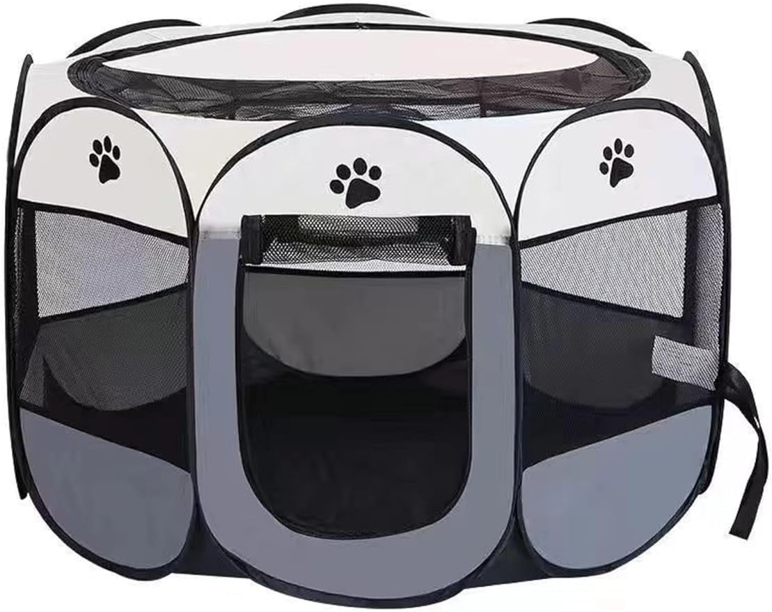 Large Pet Playpen for Dogs & Cats, Pet Playpens Foldable Portable Indoor Outdoor Exercise Pen