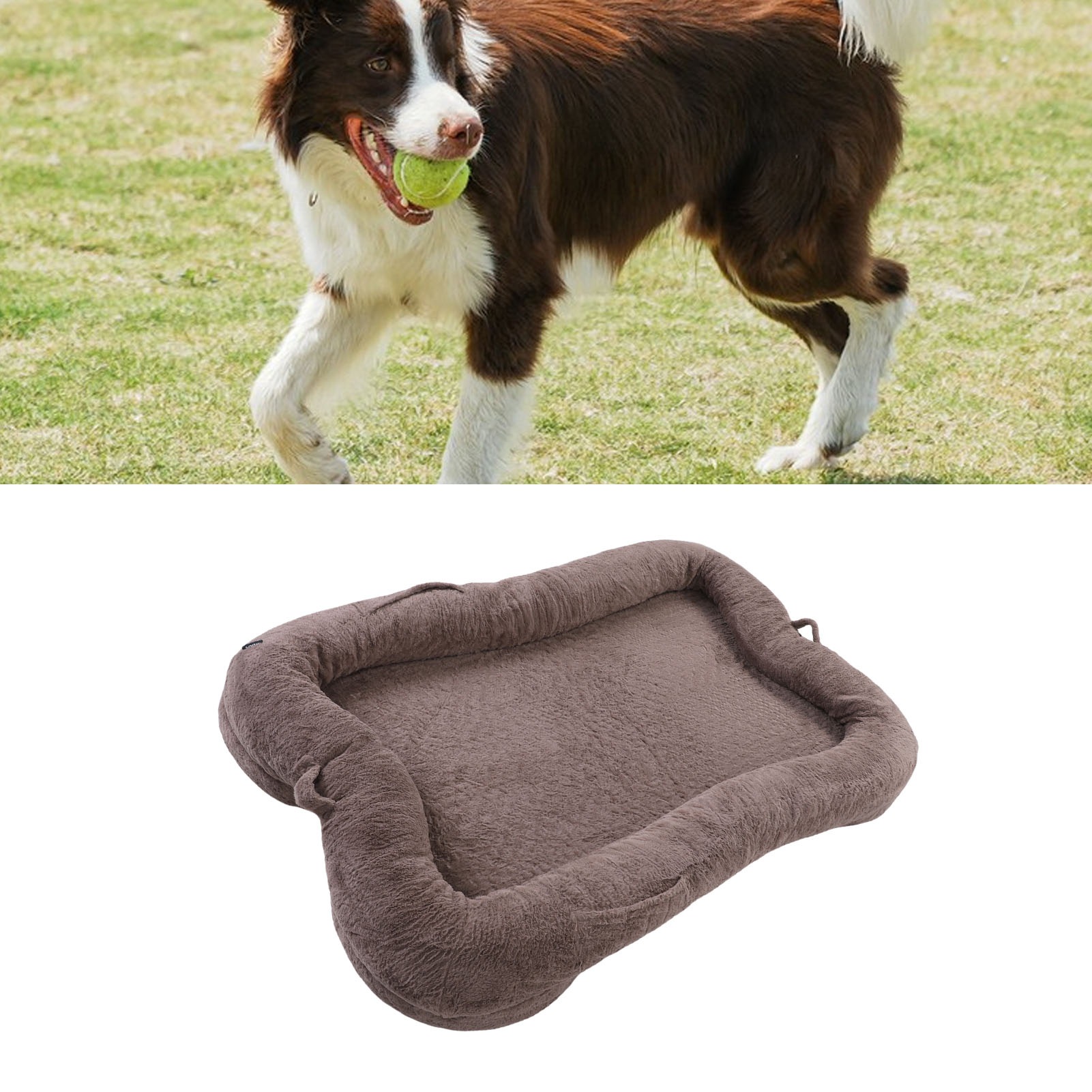 Large Pet Sleeping Bed Size Dog Bed Human Dog Bed Washable Large Size Non Slip Bottom Comfortable Plush Size Dog Bed With Blanket And Pocket For Home