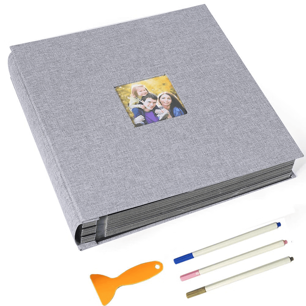 Photo Album Self Adhesive Pages - Photo Album Book 8x10 2x3 4x6 5x7 8x8  Photo, 40 Pages,Linen Cover with Metallic Pen, Lilac Purple - Yahoo Shopping