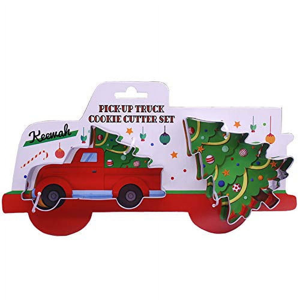 Large Pick Up Truck with Christmas Tree Cookie Cutter Set 2 Piece