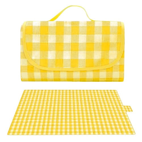 Large Picnic Mat for Outdoor Beach Camping Trips with Carry Handle and Easy Wash Cover
