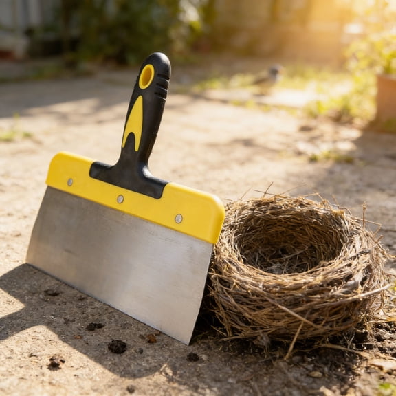 Large Pigeon Droppings Scraper Bird Poop Remover Stainless Steel Bird Droppings Cleaning Scraper