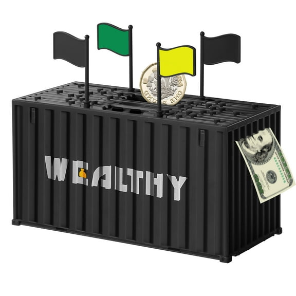 Large Piggy Bank, EEEkit Coin Counter Machine with LCD Counter, Digital Counting Money Jar, Smart Container Coin Bank for Adults