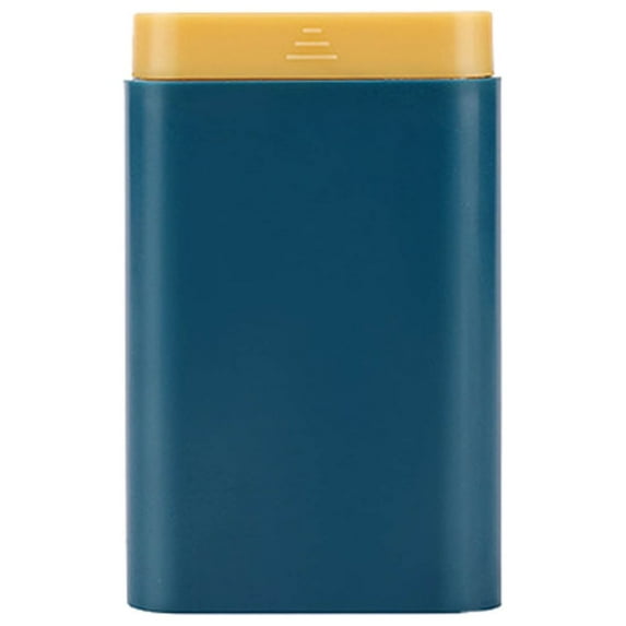 Large Pill Organizer, 3 Compartments Portable Travel Pill Box Case Moisture Proof, XL Pill Container Holder for Vitamins, Cod Liver Oil, Supplements, Medication (Blue)