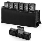 Large Pill Organizer 3 Times a Day, 7 Day Pill Case with PU Leather, BPA Free Pill Container Medication Holder for Vitamin