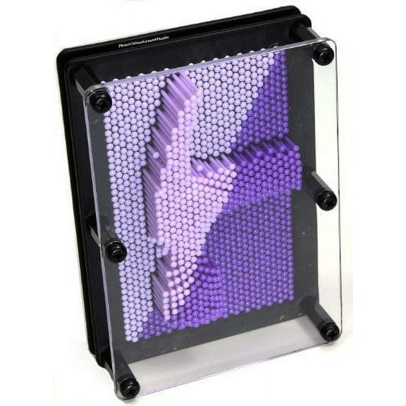 Large Pin Prints _ Pin Art _ Image Captor in Purple / Pink