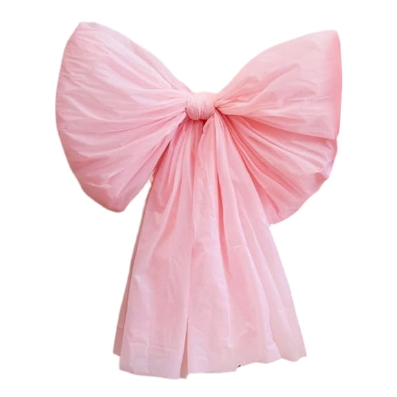 Large Pink Bow,Valentines Day Decorations,22x24 inch Giant Wall Bows for Wedding Coquette Birthday Backdrop Bridal Shower Room(1PCS)