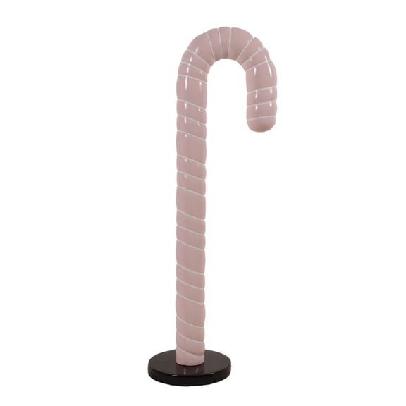 Large Pink Cushion Candy Cane Statue
