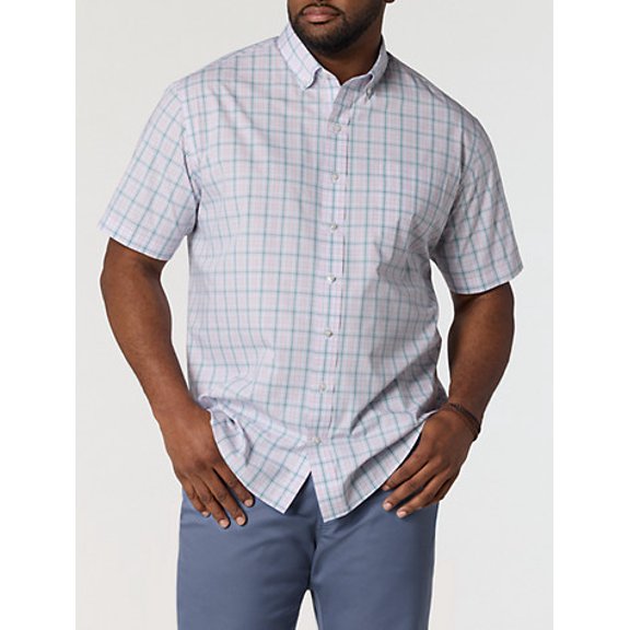Large Plaid Tech Sport Shirt Multi 3XL