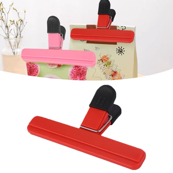 Large Plastic Bag Clips for Food Storage Snack Chip Sealing Clips Heavy Duty Kitchen Office Airtight 6 x 3.34 Inch,chip bag clips