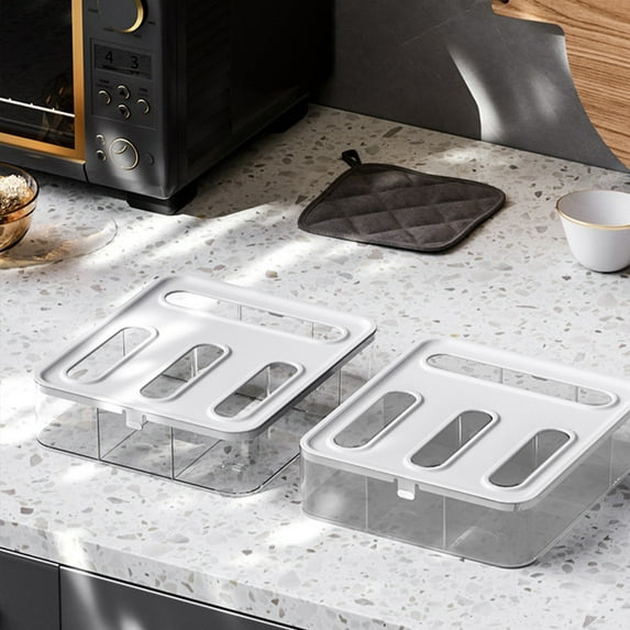 Large Plastic Bag Organizer | Multi-Compartment Storage for Grocery Bags & Kitchen Items | Detachable Removable Organizer for Home Kitchen Cabinet or Refrigerator