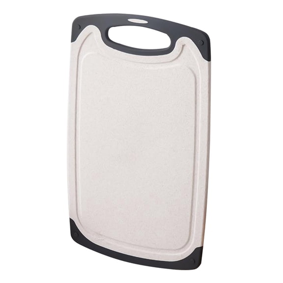 Large Plastic Cutting Board for Meat, Extra Large Kitchen Cutting Board with Juice Grooves, Dishwasher Safe, Non-Slip, Easy Grip Handle, Grinding Area