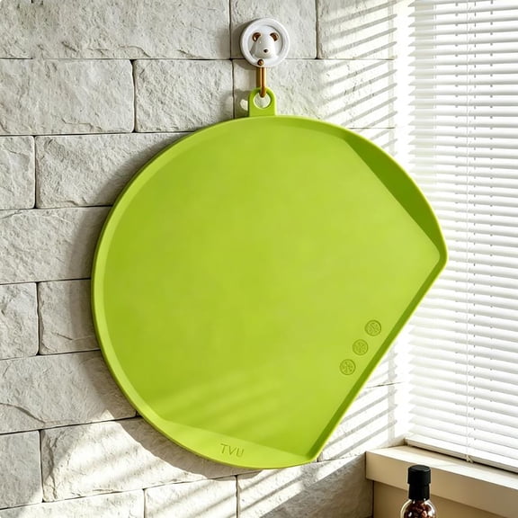 Large Plastic Cutting Board with Non Slip Feet and Grip Handle, 12 x 14 Inch Dishwasher Safe Non Porous Chopping Board for Fruits Vegetables Meat Kitchen Food Prep