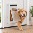 [] Large Plastic Dog Dooric Flap White - Walmart.com