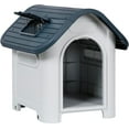 Large Plastic Dog House Indoor Outdoor Dog Kennel Waterproof Puppy