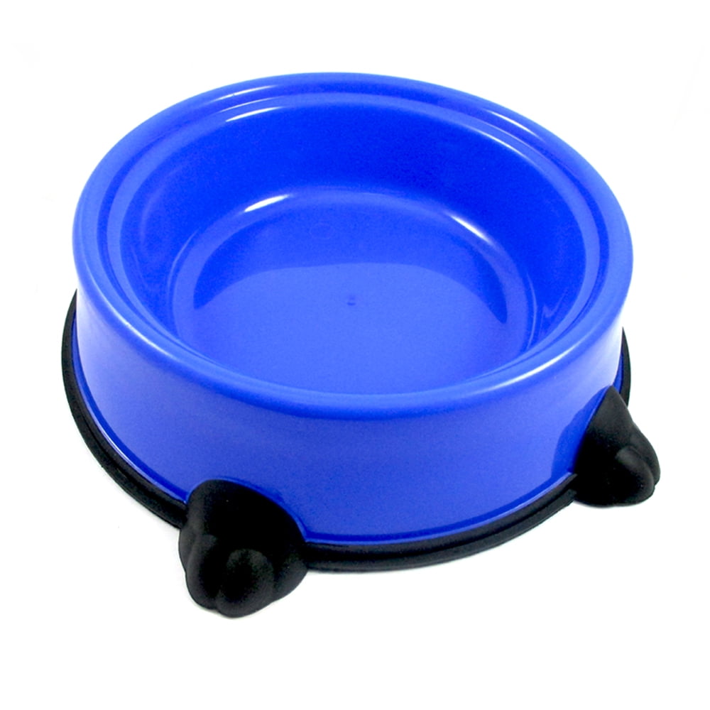 Blue plastic dog best sale bowl