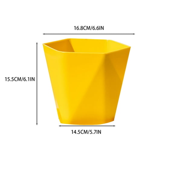 Large Plastic Flower Pot for Plants with Drainage Hole | Thickened Balcony Planter | Indoor Outdoor Garden Decor | Set of 1