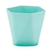 Large Plastic Flower Pot with Drainage Holes - 16.5x16x14.5cm Thickened Planter for Indoor/Outdoor Use - Balcony, Garden, Windowsill Decor - Set of 1