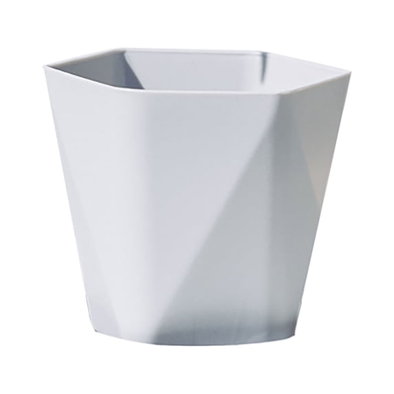 Large Plastic Flower Pot with Saucer and Drainage Holes for Indoor Outdoor Plants - 16.5cm Planter for Windowsill, Patio, Garden, Balcony, Home Decor