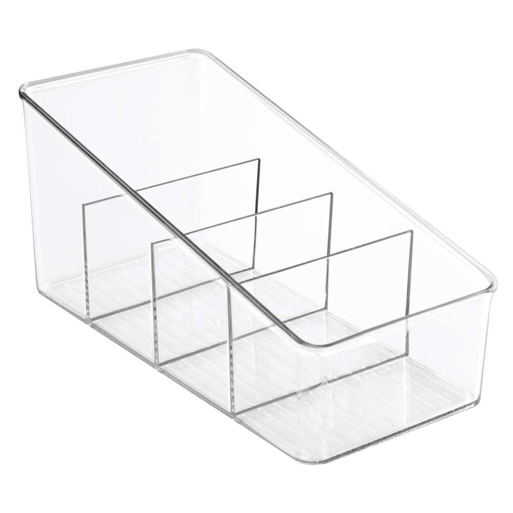 Large Plastic Food Packet Organizer Caddy Storage Station for Kitchen Pantry Food Packet food