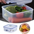 thumbnail image 1 of Large Plastic Food Storage Container With Airtight Lid For Pantry (4 ) Microwave Dishwasher And Freezer Plastic, 1 of 9