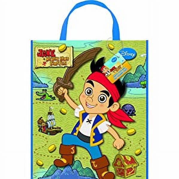 Large Plastic Jake And The Never Land Pirates Favor Bag 13 X 11 Large Plastic Jake And The Never Land Pirates Favor Bag 13 X 11