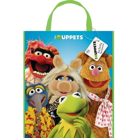 Large Plastic Muppets Favor Bag, 13" x 11"