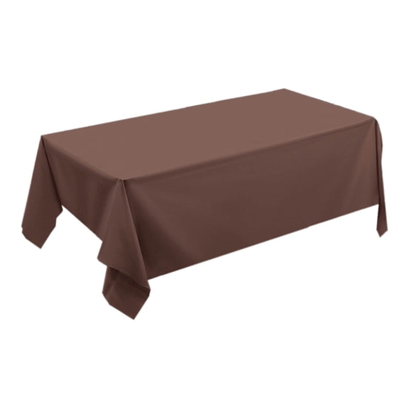 Large Plastic Rectangle Table Cover, 72x54in Heavy Duty Plastic Tablecloth, Wipe Clean Party Table Cover for Banquets, Disposable Solid Color Table Cloth for Events