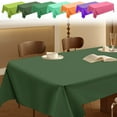 thumbnail image 1 of Large Plastic Rectangle Table Cover Solid Color Disposable Tablecloth, Wipe Clean Party Tablecloth Covers, Perfect for Home, Party & Event Decor, 72*53.9in, G, 1 of 8