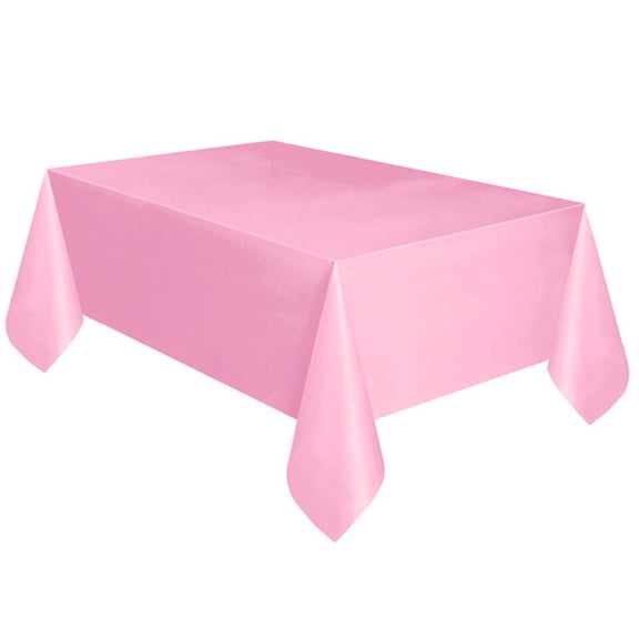 Large Plastic Rectangle Table Cover, Wipe-Clean Party Tablecloth, Durable Waterproof Protective Surface for Indoor and Outdoor Events