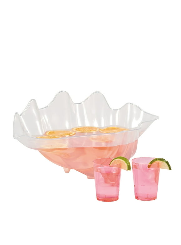 Large Plastic Seashell Bowl - Party Supplies - 1 Piece