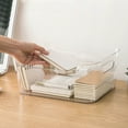 thumbnail image 1 of Large Plastic Storage Bin with Handle for Bathroom/Vanity Organization - Countertop Makeup Organizer - Organization for Shelf, Cabinet, and Closet Decor, 1 of 5