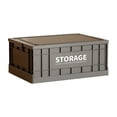 thumbnail image 1 of Large Plastic Storage Bins Foldable Organizer with Waterproof Performance, 43x28.5x16.5cm for Home Wardrobe, Dry Goods Storage Containers, 1 of 8