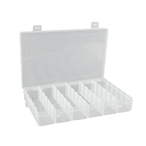 Large Plastic Storage Box with 36 Compartments for Tools, Beads, Jewelry, and More