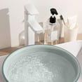 thumbnail image 1 of Large Plastic Wash Basin | ABS Laundry Tub for Clothes, Hand & Foot Washing | Purple 2-Tone Design | Round Flat-Bottom Bowl | Dorm & Household Use | 3 Size Options (10.2"-13.2"), 1 of 6