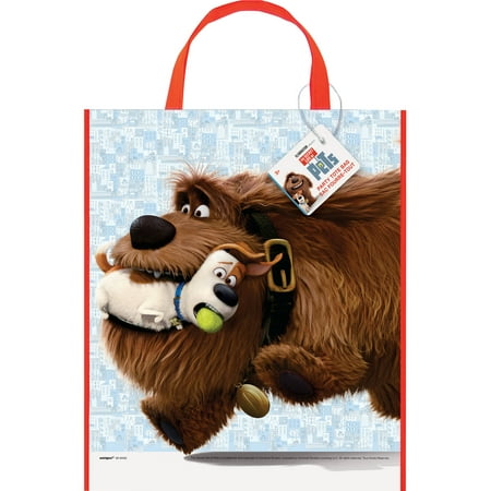 Large Plastic the Secret Life of Pets Favor Bag, 13" x 11"
