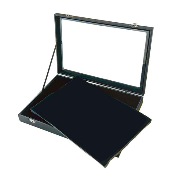 Stable Pin Display Box Delicate Jewelry Pin Storage Case Plush Lined Large Display Frame for Collectors