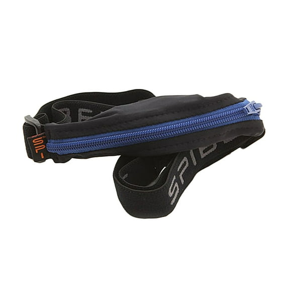 Large Pocket Belt Black/Blue Zipper/Logo Band 8.9