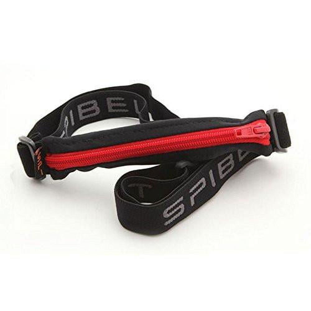 Large Pocket SPIbelt Black with Red Zipper