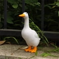 thumbnail image 1 of Large Porch Goose Statue, Adjustable Large Realistic Waterfowl Sculpture, Tall White Geese Figures for Backyard, 1 of 5