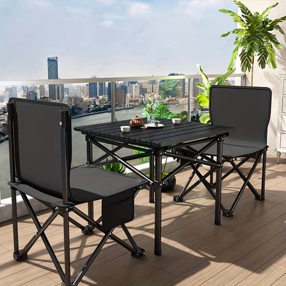 Large Portable Folding Table, Suitable for Outdoor Camping, Family Backup, and Garden Barbecues - Comes with A Storage Bag