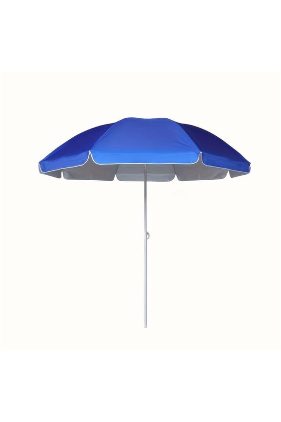 Large Portable Outdoor Umbrella - Sturdy Iron Pole Sun Shade for Beach, Patio & Picnics | Easy Setup, No Base Needed | Ideal for Groups & Travel